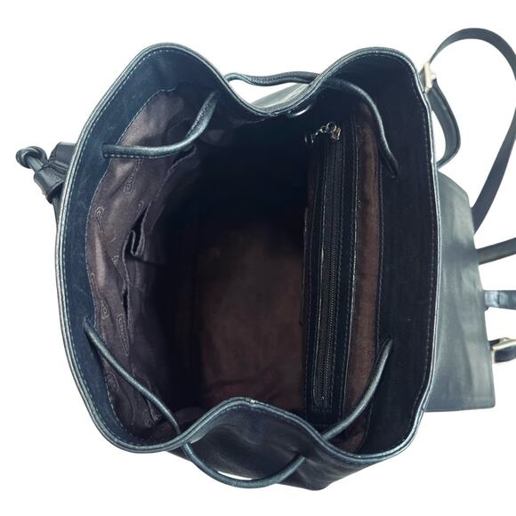 Coach Vintage Y2K Black Smooth Leather 9858 Legacy Backpack Daypack Rucksack - Picture 10 of 13